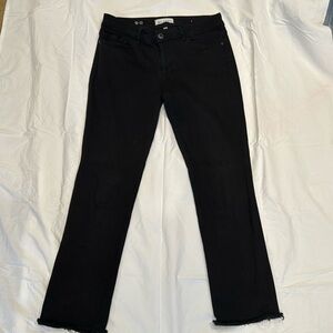 DL 1961 Mari black cropped denim jeans, like new worn twice!